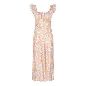 Olivia Rubin Colorful Satin Slip Dress Size 8